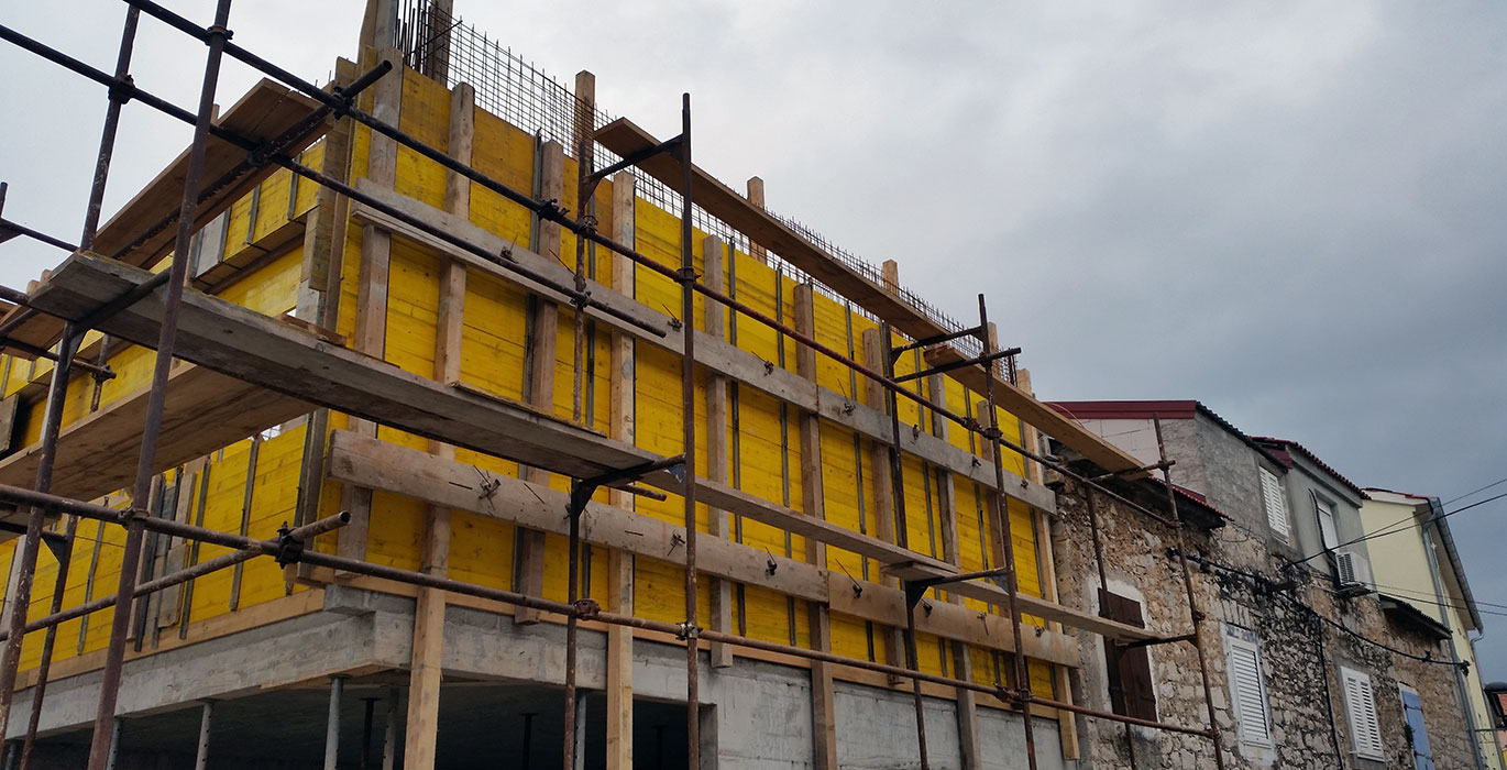 poslovna zgrada Lasan, Vodice, construction